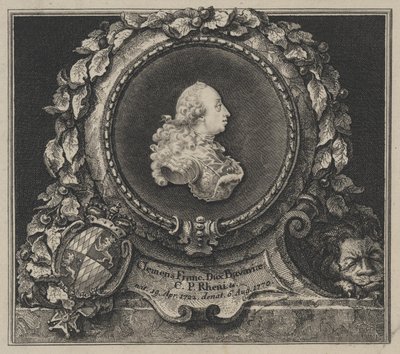 Portret van de hertog Clement Francis van Beieren (1722-1770) door Franz Xaver Andreas Jungwierth